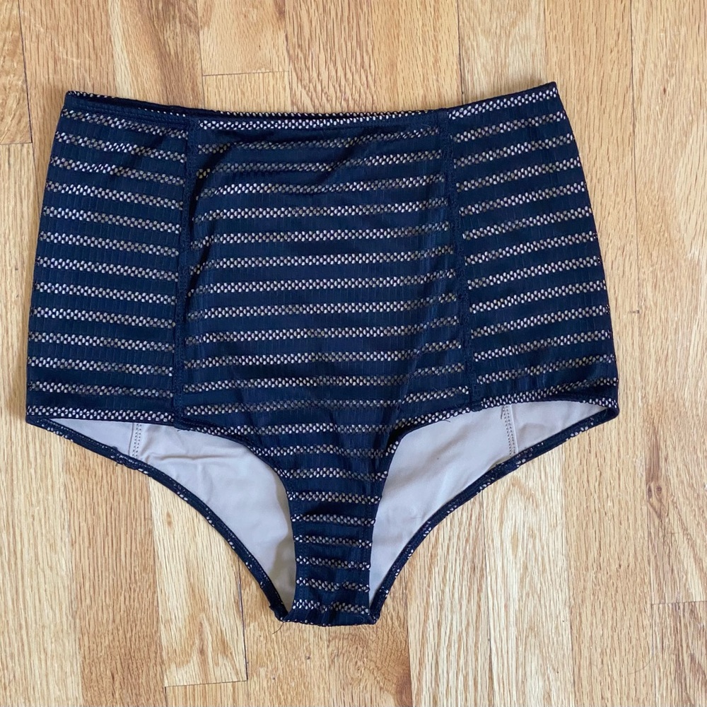 Kortni Jeane black lace swim bottoms